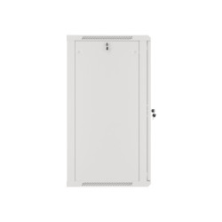 LANBERG 19'' RACKOVÁ SKRIŇA PRO MONTÁŽ NA STENU 22U/600X600 (FLAT PACK) S PROSKLENÝMI DVERAMI ŠEDÁ V2