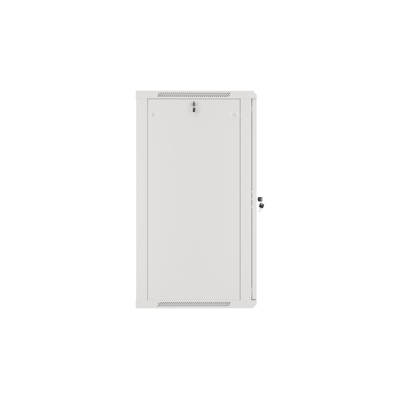 LANBERG 19'' RACKOVÁ SKRIŇA PRO MONTÁŽ NA STENU 22U/600X600 (FLAT PACK) S PROSKLENÝMI DVERAMI ŠEDÁ V2