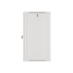 LANBERG 19'' RACKOVÁ SKRIŇA PRO MONTÁŽ NA STENU 22U/600X600 (FLAT PACK) S PROSKLENÝMI DVERAMI ŠEDÁ V2