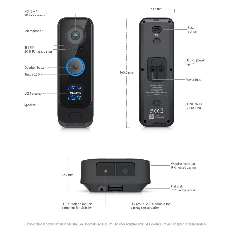 Ubiquiti UVC-G4 Doorbell Pro
