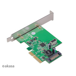 AKASA PCIe karta USB 3.2 Gen 2 interný konektor