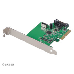 AKASA PCIe karta USB 3.2 Gen 2 interný konektor