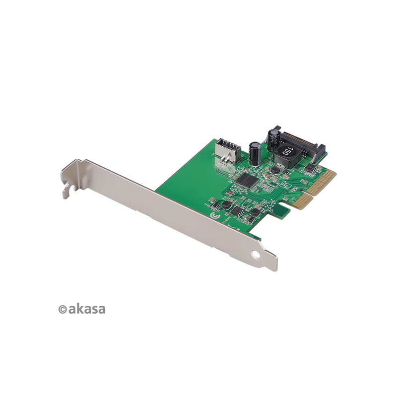 AKASA PCIe karta USB 3.2 Gen 2 interný konektor