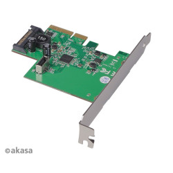 AKASA PCIe karta USB 3.2 Gen 2 interný konektor