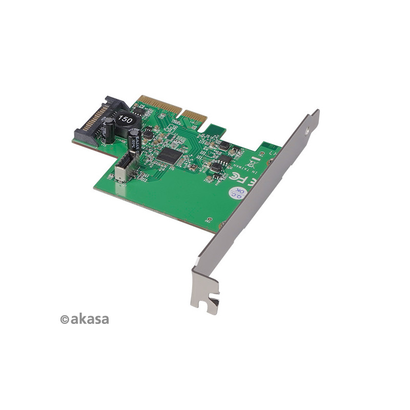 AKASA PCIe karta USB 3.2 Gen 2 interný konektor