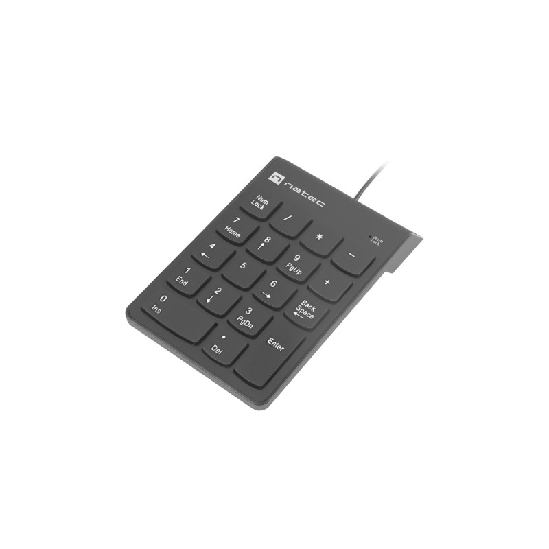 Numerická klávesnica Natec GOBY 2/Drôtová USB/Čierna