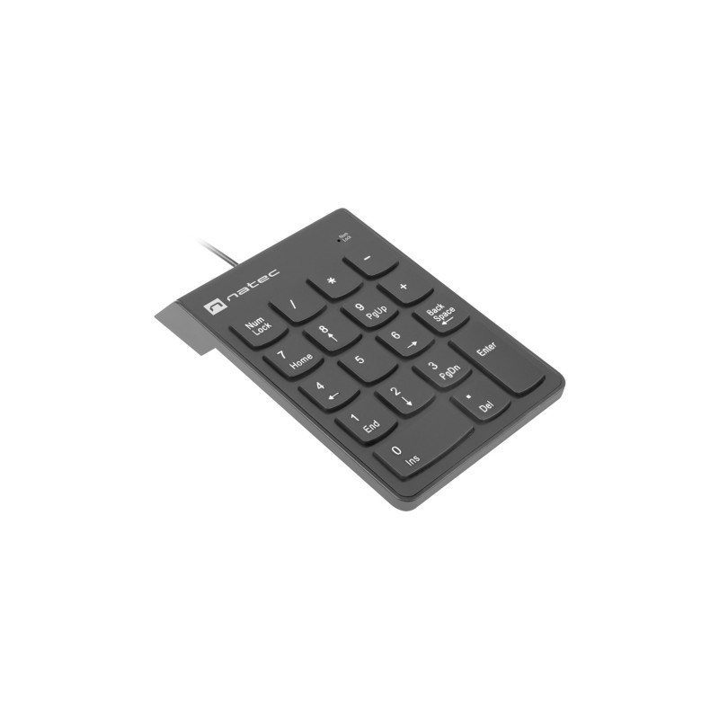 Numerická klávesnica Natec GOBY 2/Drôtová USB/Čierna