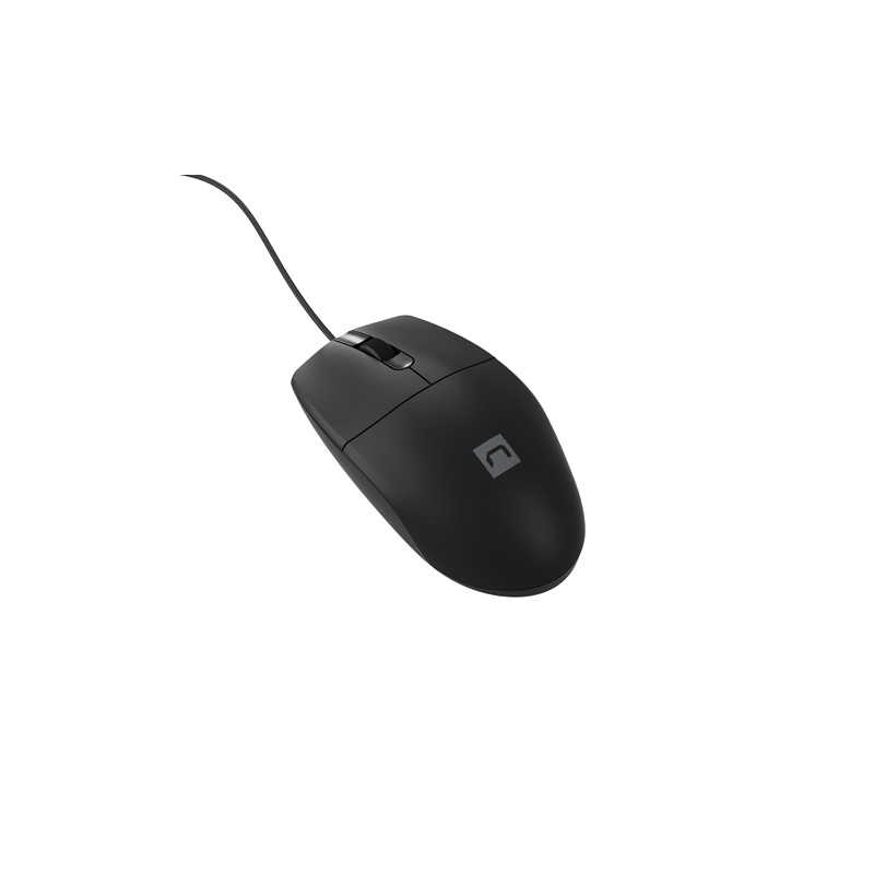 Natec optická myš RUFF 2/1 000 DPI/Kancelárska/Optická/1 000 DPI/Drôtová USB/Čierna