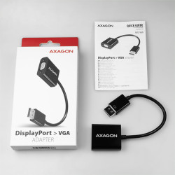 AXAGON RVD-VGN, DisplayPort - VGA redukcia / adaptér, FullHD, 1920*1200