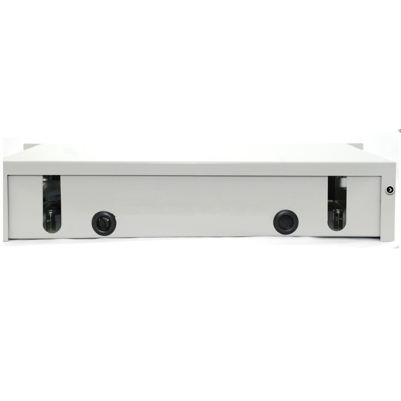 OEM - 19'' 2U Optická vana 48xSC simplex, LC duplex, E2000, sivá