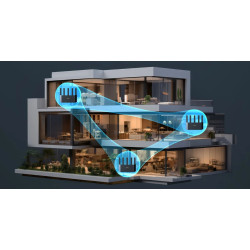 Tenda TX12L Pre AX3000 WiFi 6 Mesh Router, 1x GWAN, 3x GLAN, IPv6, 5x 6dBi, WPA 3, SK app