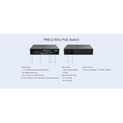 GRANDSTREAM - Fanvil PN8 - dvojdrôtový PoE Switch, RJ45, 8 x RJ11