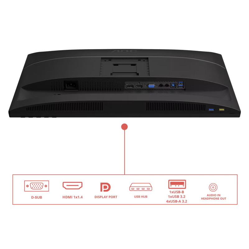 AOC/X24E4U/24''/IPS/FHD/100Hz/4ms/Čierna/5R