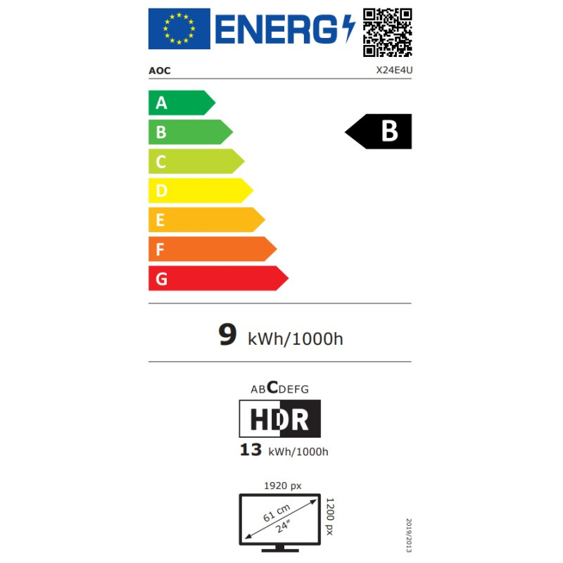 AOC/X24E4U/24''/IPS/FHD/100Hz/4ms/Čierna/5R