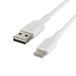 BELKIN kábel USB-C - USB-A, 1m, biely