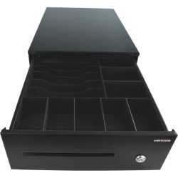 VIRTUOS - Pokladničná zásuvka SK-325C - s káblom, zakladač 6/8, 9-24V, čierna