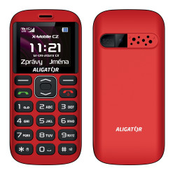 ALIGATOR A720 4G Sen.červeno-čierny+st.nab.