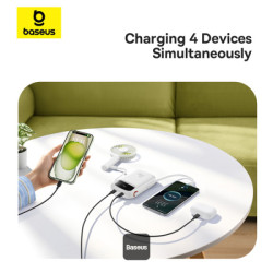 NONAME - Baseus power banka Qpow 10000mAh 30W biela s USB-C káblom