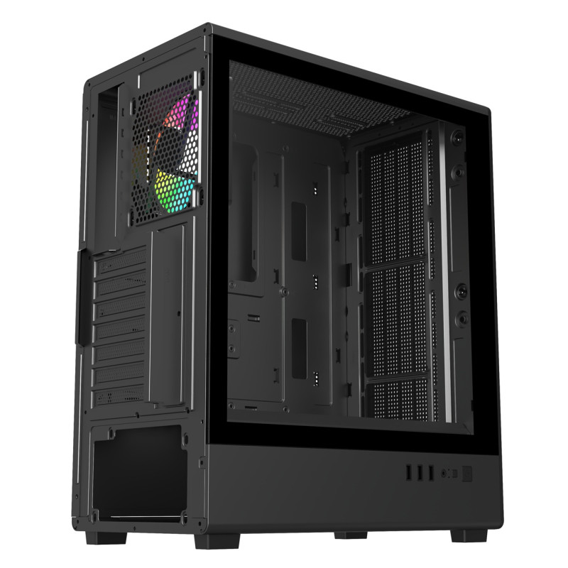 FSP M221-BA/Midi Tower/Transpar./Čierna