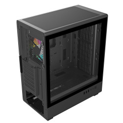 FSP M221-BA/Midi Tower/Transpar./Čierna