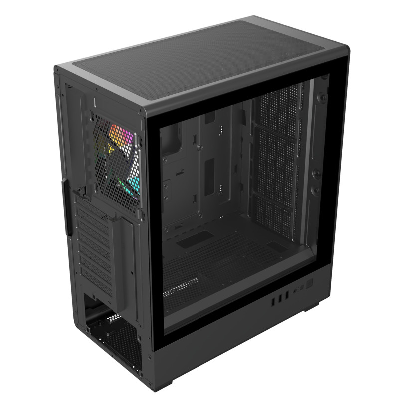FSP M221-BA/Midi Tower/Transpar./Čierna