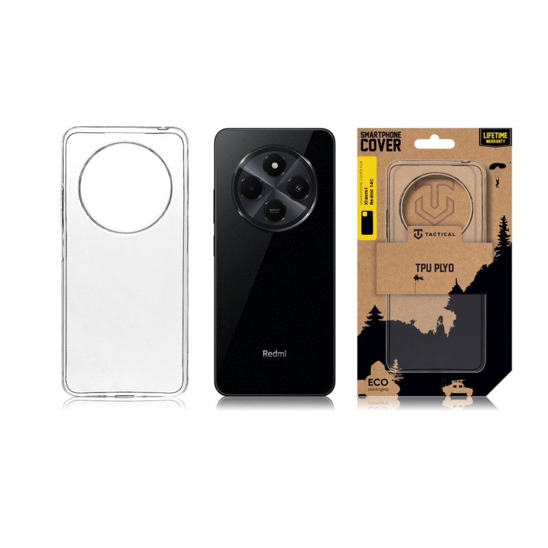 Tactical TPU Kryt pre Xiaomi Redmi 14C 4G/Poco C75 Transparent