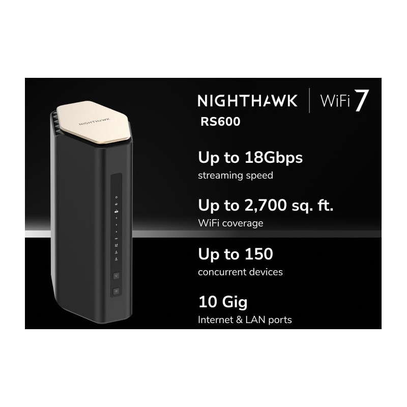 NETGEAR - 5PT NIGHTHAWK WIFI 7 BE18000 ROUT