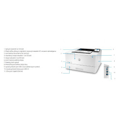 HP LaserJet Enterprise/M406dn/Tisk/Laser/A4/LAN/USB