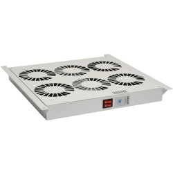 SOLARIX - Ventilačná jednotka 4 vent., Termostat, do stropu aj dna VJ-R4, sivá