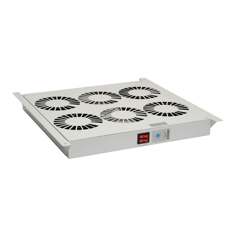 SOLARIX - Ventilačná jednotka 4 vent., Termostat, do stropu aj dna VJ-R4, sivá