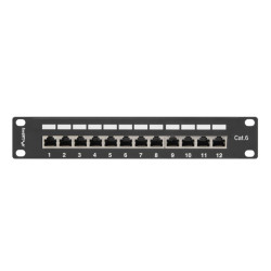 LANBERG PATCH PANEL 12PORT 1U 10'' CAT.6 FTP TIENE ČIERNY