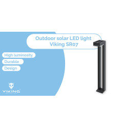 Vonkajšie solárne LED svetlo Viking SR07 - 2ks/1000 lm/IP54/2 režimy/teplá biela