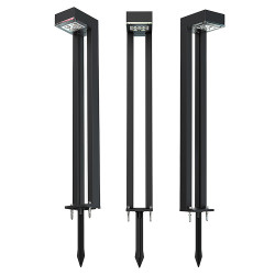 Vonkajšie solárne LED svetlo Viking SR07 - 2ks/1000 lm/IP54/2 režimy/teplá biela