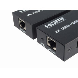 PremiumCord 4K HDMI extender na 100m cez jeden kábel Cat5e/Cat6