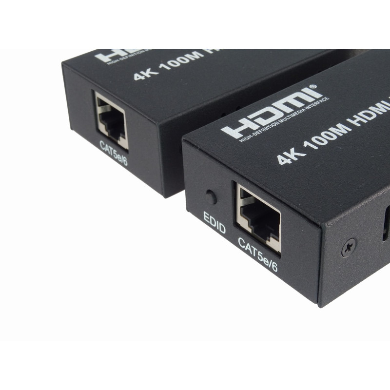 PremiumCord 4K HDMI extender na 100m cez jeden kábel Cat5e/Cat6