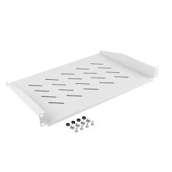LANBERG 19'' PEVNÁ POLICA 1U/483X300MM MAX. NOSNOSŤ DO 25 KG ŠEDÁ