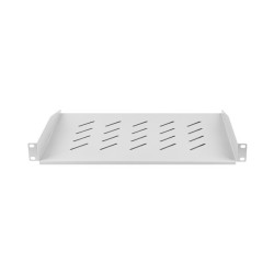 LANBERG 19'' PEVNÁ POLICA 1U/483X300MM MAX. NOSNOSŤ DO 25 KG ŠEDÁ