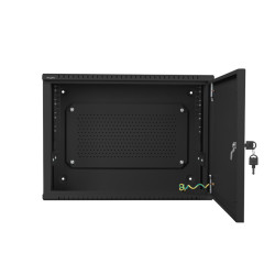 LANBERG 19'' RACKOVÁ SKRIŇA PRO MONTÁŽ NA STENU 4U+3U/540X200 NÍZKOPROFILOVÁ ČIERNA (ZMONTOVANÁ)