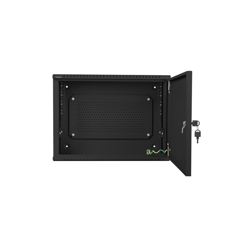 LANBERG 19'' RACKOVÁ SKRIŇA PRO MONTÁŽ NA STENU 4U+3U/540X200 NÍZKOPROFILOVÁ ČIERNA (ZMONTOVANÁ)