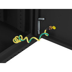 LANBERG 19'' RACKOVÁ SKRIŇA PRO MONTÁŽ NA STENU 4U+3U/540X200 NÍZKOPROFILOVÁ ČIERNA (ZMONTOVANÁ)