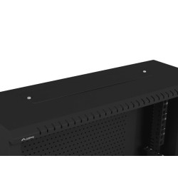 LANBERG 19'' RACKOVÁ SKRIŇA PRO MONTÁŽ NA STENU 4U+3U/540X200 NÍZKOPROFILOVÁ ČIERNA (ZMONTOVANÁ)