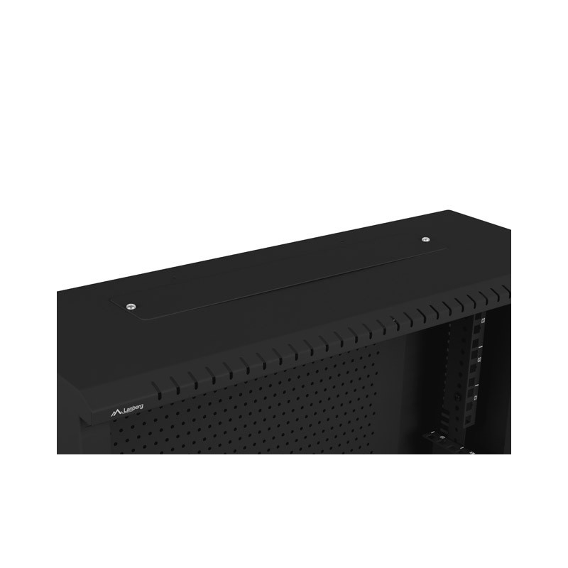 LANBERG 19'' RACKOVÁ SKRIŇA PRO MONTÁŽ NA STENU 4U+3U/540X200 NÍZKOPROFILOVÁ ČIERNA (ZMONTOVANÁ)