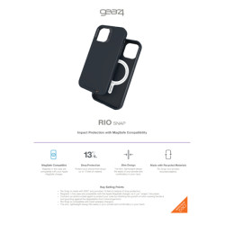 ZAGG GEAR4 D3O Rio Snap kryt iPhone 12 Pro Max čierny