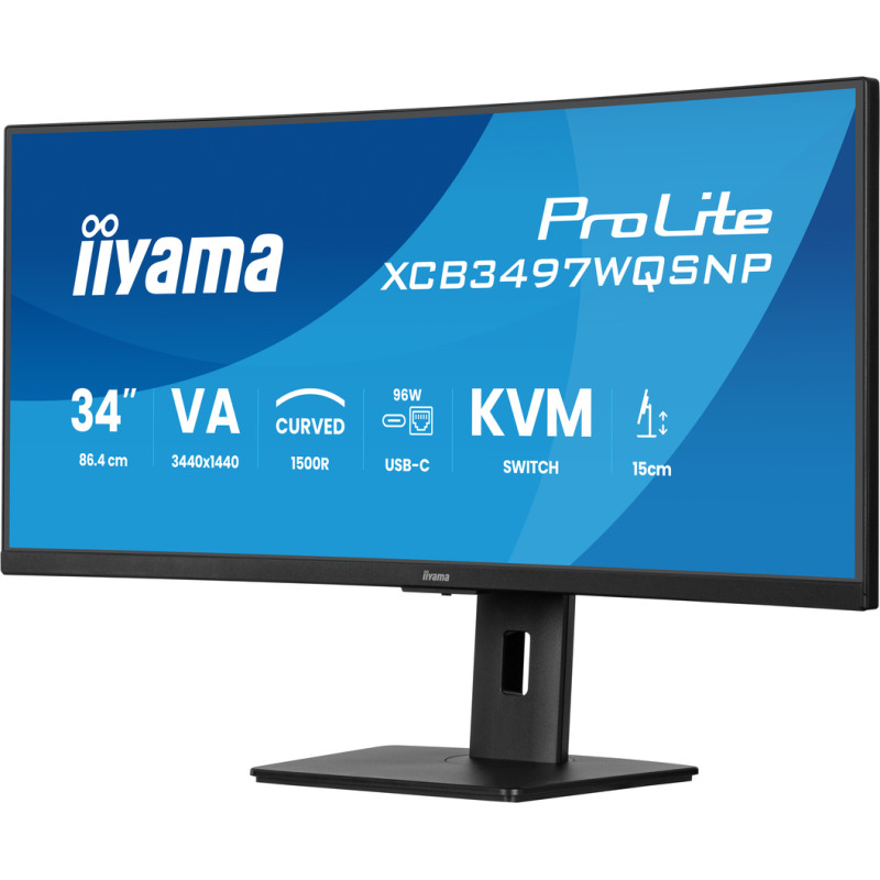 iiyama ProLite/XCB3497WQSNP-B1/34''/VA/wQHD/120Hz/0,4ms/Black/3R