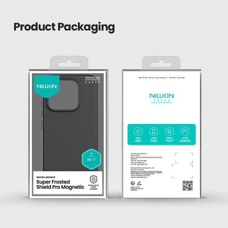 Nillkin Super Frosted PRE Magnetic Zadný Kryt pre Xiaomi 17 Black