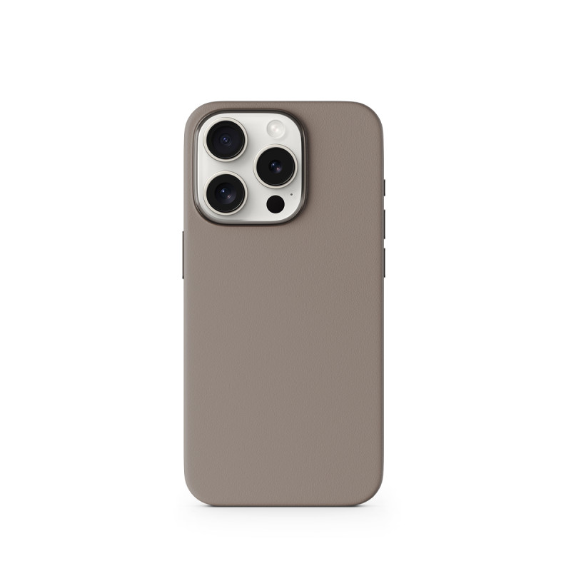 Epico Mag+ kožený kryt iPhone 15 Pro Max - piesková