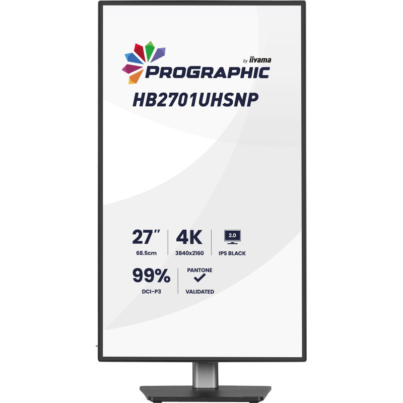 iiyama ProGraphic/HB2701UHSNP-B1/27''/IPS/4K UHD/60Hz/4ms/Čierna/3R