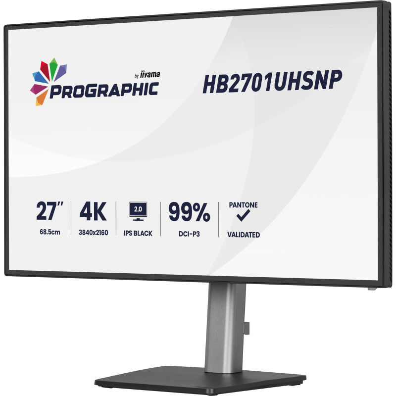iiyama ProGraphic/HB2701UHSNP-B1/27''/IPS/4K UHD/60Hz/4ms/Čierna/3R