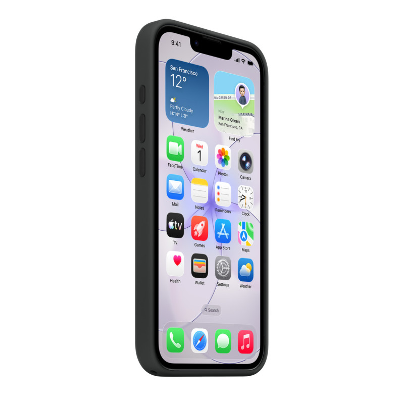 APPLE - iPhone 17e Silicone Case with MS – Black / SK