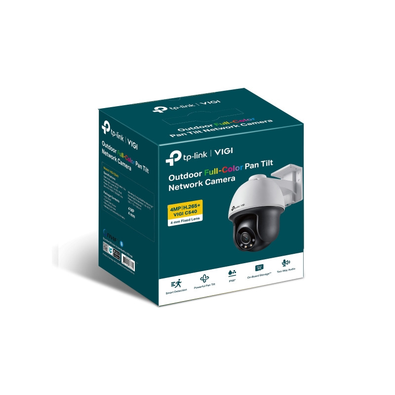 TP-LINK - VIGI C540(4mm) 4MP Outdoor farebná Pan/Tilt network camera
